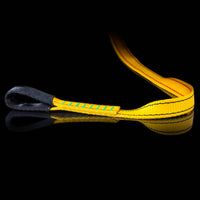 Yellow Rubberband | Slackline Webbing (50 metres & 2 Sewn Loops)